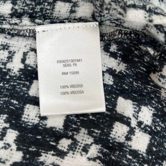 Bongo Semi Sheer Womens Open Front Duster Medium Geometric Print Kimono Cardigan - Picture 4 of 6